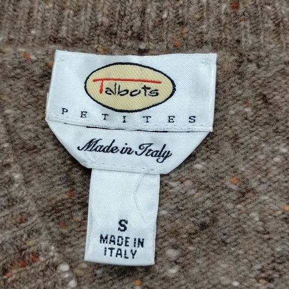 Talbots Italy Tweed Lux Lightweight Merino Wool Long Tunic Sweater - Picture 7 of 13